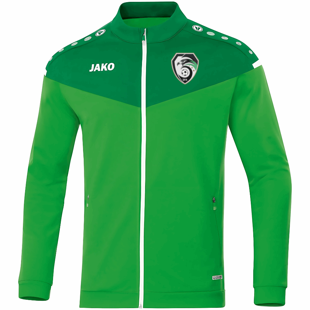 2025 Jako Syria Soccer Training Jacket Green – Syria Football Team Pullover with New Green Syria National Team Logo - Dahhan Sports