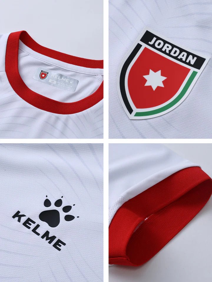 Jordan Soccer Jersey – 2025 Kelme Official Jordan National Football Team Jersey (HOME) - Dahhan Sports